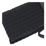 Kvinnors midjeband stretch PU läder wrap spets upp hög midja stil