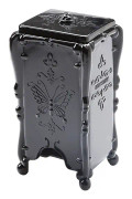 Makeup Bomullsdyna Organizer Förvaringslåda Nail Art Wipe Cotton Ma Black
