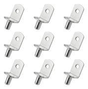 60 stycken hyllstödspinnar i metall, hyllstödspinnar, hyllklämmor
