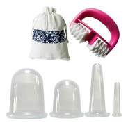 4st vakuumkoppar massagerulle set