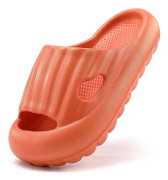 SQBB Pojkar Flickor Slides Sandaler Mjuk Tjock sula Snabbtorkande Strand Pool Badrum Massage Tofflor (Toddler/litet barn) Orange