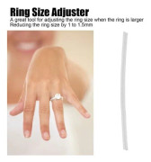 Ringstorlek 10 st Ringstorleksjusterare Smycken Storleksjusteringsverktyg Slitstark Anti-Scratch(S 3mm - 0,12)