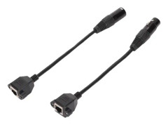 2st XLR3 till RJ45-kabel 3-stifts Plug and Play Hona XLR Nätverkskabel för LED-strip Inspelningsstudio