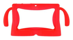 CDQ 7-tums mjukt silikonskydd för Q88 Android Kids Tablet PC för barn (rosa röd)