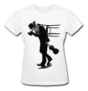 Cxy Tom Waits T-shirt för kvinnor Vit