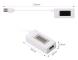 Vit bakljus LCD digital display USB-amperemeter voltmeter laddning