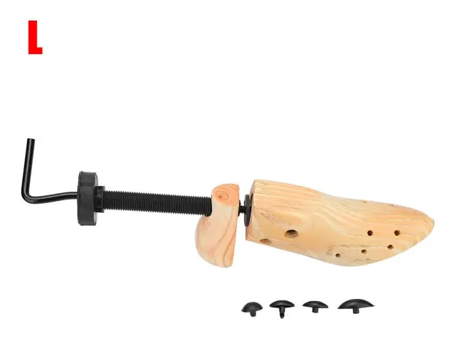 Skostöd i furu Justerbar skostorlek Stretch expansionsverktyg Expander L(42~46)