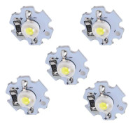 25 st 0,5W 5V power LED-lampa Bead Ljuskälla Chip med aluminiumplatta