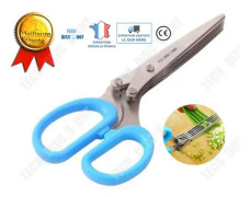 TD® Multi-Blade Sax 5 i 1 Aromatisk Ört Multi-Function Kök Persilja Basilika Mint Rostfritt Stål Kontorspapper DIY