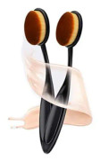 CQBB 2-pack professionell oval lös pulvertandborste Foundation