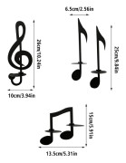 Metallvägglampa Kandelaber Set om 4 Musiksymbol Vägglampa Kandelaber Kandelaber Väggmonterad Kandelaber Kandelaber för Bröllop Veranda Dekoration