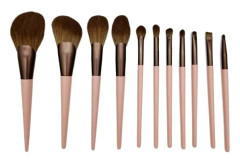 CQBB Set 11-pack makeup borste, trimning foundation concealer pulver