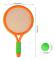 Tennisracketset för barn i plast, 4-pack med tennisbollar, utomhus, trädgård, strand, sport, spel, leksak