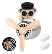 Cartoon Bear Air Freshener, dekorativa biltillbehör Cartoon Bear Pilot Air Automobile Air Freshener