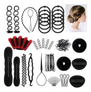 (Typ A- 25 set) Hårstyling Set, Hårdesign Styling Verktyg Acce