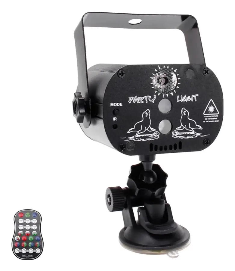 LED Mini Laserljus, RGB Flash Strobe, USB Magic Laserprojektor