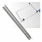 12 stycken Scroll Saw Blades med metallspiralformade tänder för träplastskärning Sågning Snida Kompatibel med de flesta stora sågmärken