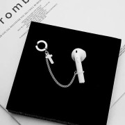 1 st rostfritt stål Anti-förlorat öronklämma/örhänge för hörlurar Unisex modeörhängen för Airpods Pro 1/2/3 hörlurstillbehör