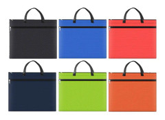 A3-8133 Large-capacity Handheld Zipper File Bag Oxford Cloth Waterproof Art Storage Bag(Green)