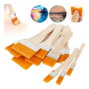 50 PCS Nylon Hair Painting Brush Oil Watercolor Water Powder Paint Brushe(12)