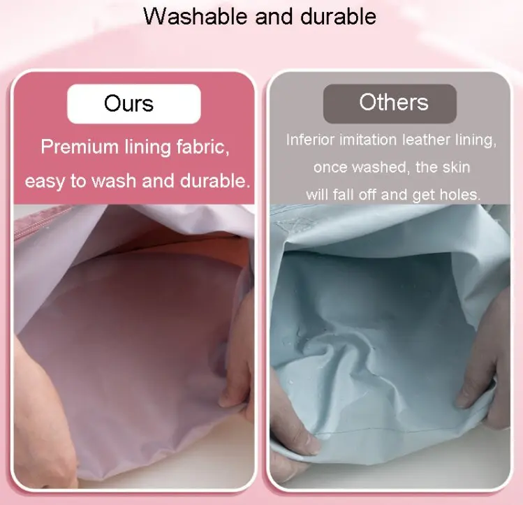 Waterproof Canvas Homework File Storage Bag Student Hand Carrying Book Bag(Strawberry Pie)