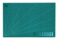 A3 Självläkande skärmattor - Dubbelsidig halkfri yta - Självläkande kvalitet - Skärmatta för hantverk, tyg, quiltning, sömnad, scrapbooking