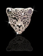 2-pack luftventilationsklämma, kristall leopard bil luftfräschare ventilklämma