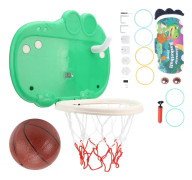 Elektronisk basketbåge Digital målskytt Tecknad Ljud Ljus Vägg Basketleksak Med Kasta Loop Spel För Pojkar Flickor