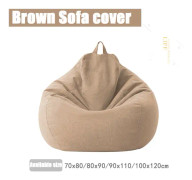 Överdrag Soffor Skydd puff Gigante Stolar Utan Fyllning Linne Tyg Lounger Sits Sittsäck Puff Soffa Tatami Puff Salong Puff Asiento