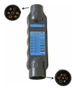 12V Trailer Socket Tester 7 Pin Male-Tester Trailer Socket Lights Wiring Circuit Diagnostic Tools-Fits Trailer Truck RV Car