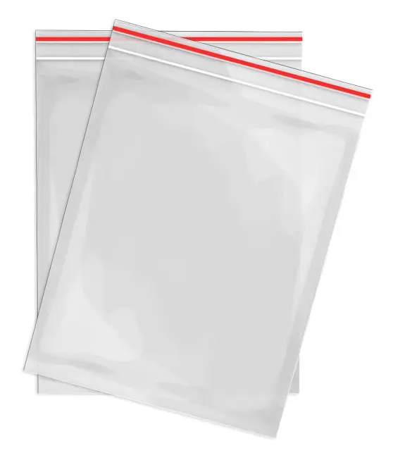 Transparent plastpåse 80x120mm Påse Set om 100 Zip Lock Påsar Plastpåse I Pålitlig Liten Transparent Påse I Polyetenpåsar för Organisering