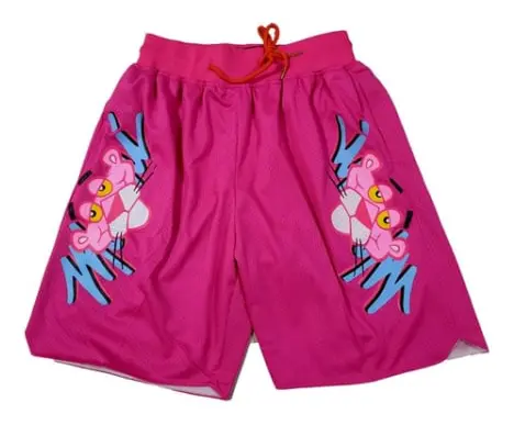 2023 Nya Basket Pink Panther Shorts Sport Beach Shorts rosa S zdq