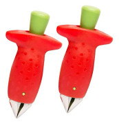 Jordgubbsskalare Rostfritt stål Fruit Core Remover Kök