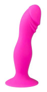 Silicone Anal Plug with Suction Cup Pink