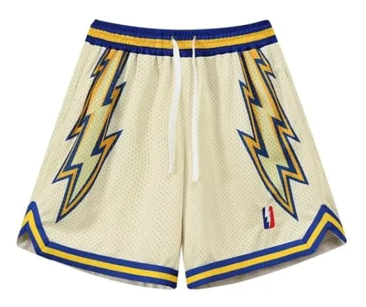 2023 Sommar Mesh Andningsbara Basketshorts Sportshorts Stil 1 S zdq