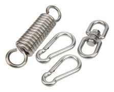 Gungstol Hängmatta Fjäderkarbinhake 8 Form Rotation Loop Hängande Tillbehör