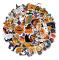 250 st Söta Happy Halloween Vinyl Dekaler Klistermärken Bulk