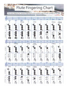 Flöjt Greppackord Diagram Nybörjare Student Övning Läromedel Instrumenttillbehör S(28x21cm)