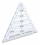Couture Regler av 60 Grader Triangel Quilting Regler Transparent Quilting Regler Epissage Regler för Bricolage Verktyg (Triangel Patchwork Regel)