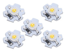 25 st 5V LED-chips 200LM 3W LED-lampor med hög effekt för DIY-belysningsarmaturer Naturligt ljus 4000-4500K