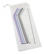 5 st Återanvändbara silikonsugrör för barn Toddler Baby dricka vin tumlare present null - Liten armbåge