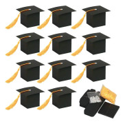 30 examensgodisaskar examensmössor i form av kraft p