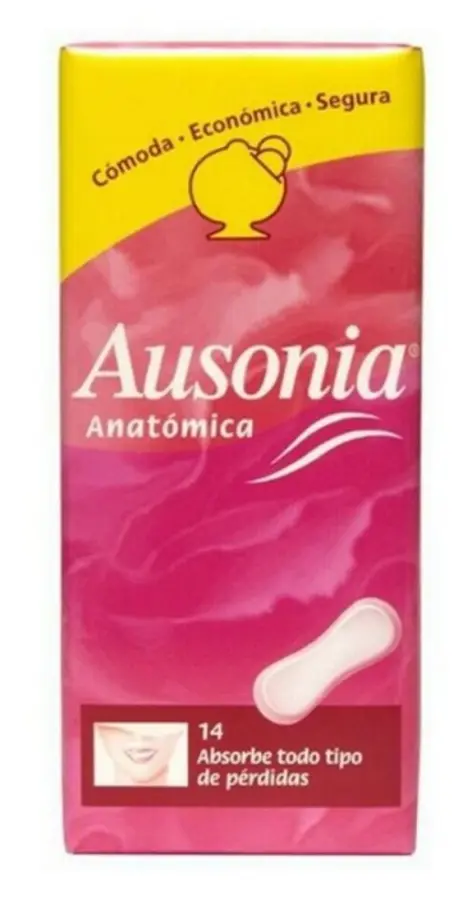 AUSONIA ANATOMICA compresas 14 uds