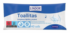 Tvättlappar för intimhygien Hartmann Lindor 40 antal