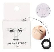 SALALIS Microblading Marker 10m förfärgad kartläggningslinje Nålhåltagningslinjeverktyg Förfärgad linje