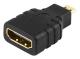  Adapter HDMI ho-micro HDMI ha Svart