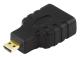  Adapter HDMI ho-micro HDMI ha Svart