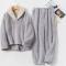 Kvinnors vintertjocknade flanellpyjamas hemmakläder L(110-130 pounds)