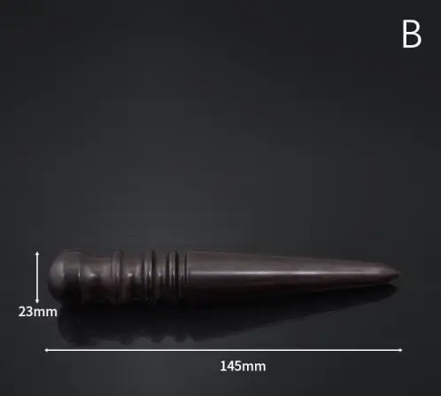 IC Högdensitet Ebenholts Svart Trä Läderkant Burnisher Slicker Le B