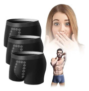 SQBB 3st Eft Energy-field-therapy Herrunderkläder,energifältsterapi Herrunderkläder Energy Field Therapy Herrbyxor Black 2XL